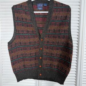Vintage Allen Solly Wool Mohair Vest XL | Scottish Knit | Shetland Wool